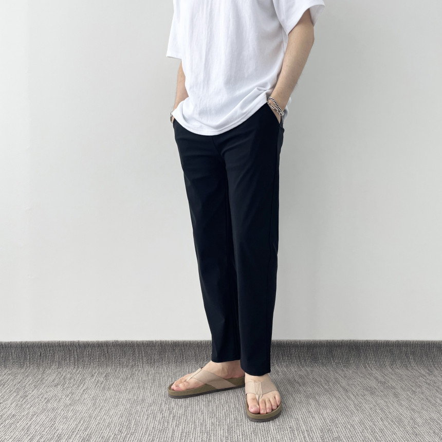 남성여름슬랙스 테이퍼드슬랙스 남자스판슬랙스