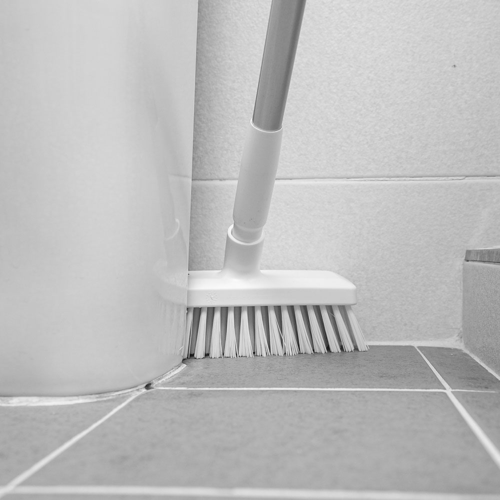 바이칸 욕실바닥솔 알루미늄 봉길이 840mm 스탠드 청소솔 알루미늄/플라스틱 봉