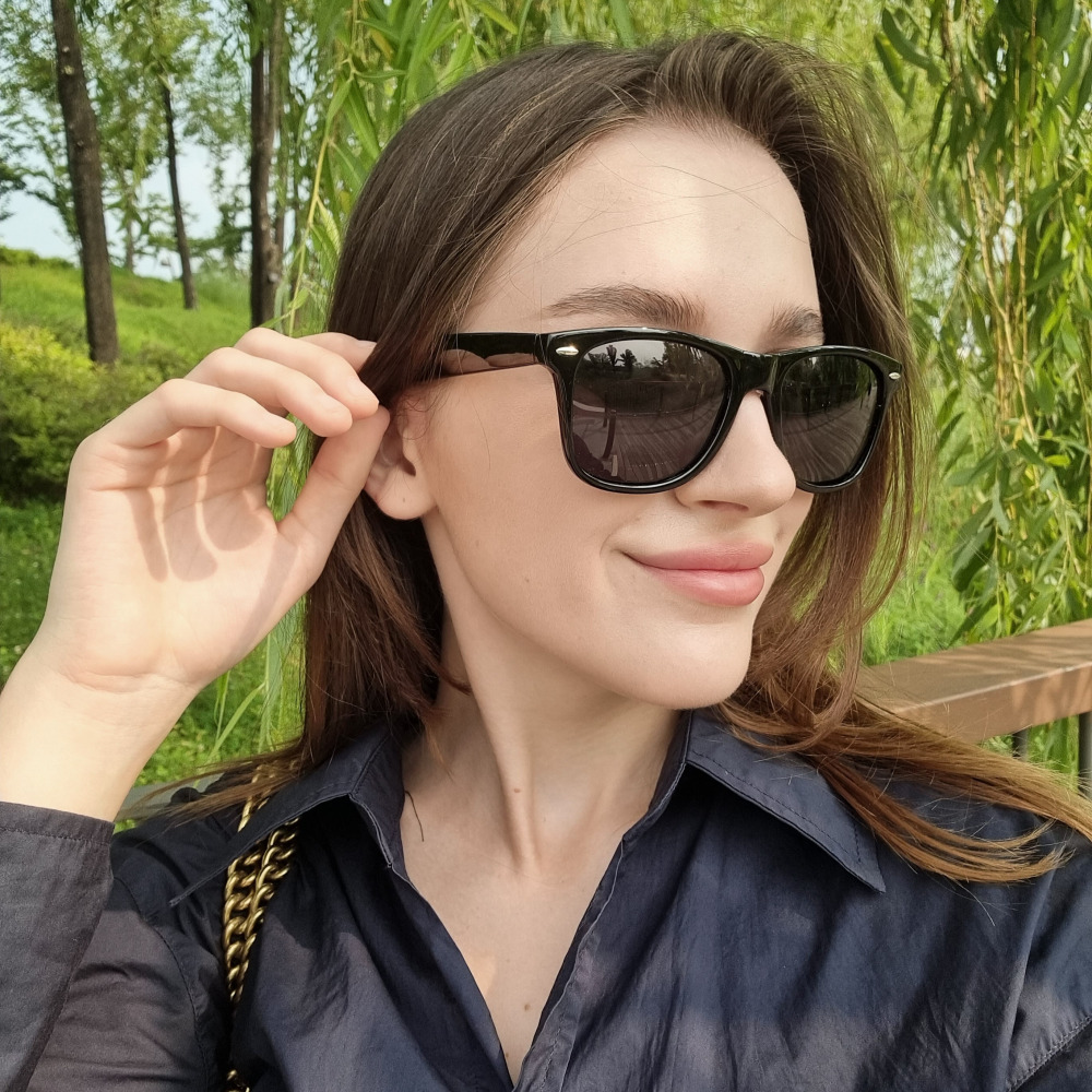 Brad 자외선차단 UV400 남자 여자 뿔테 선글라스 이미지 8