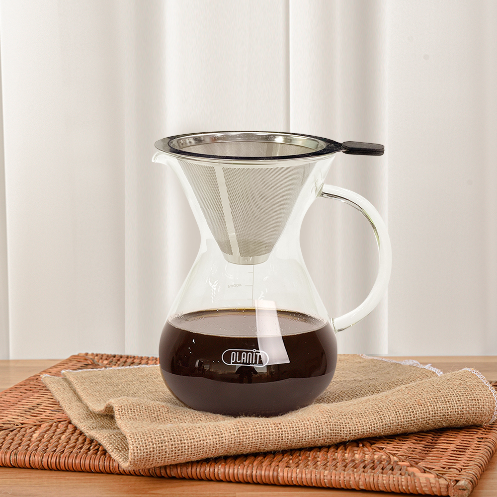 플랜잇 유리 스텐 핸드드립 커피 드리퍼 세트