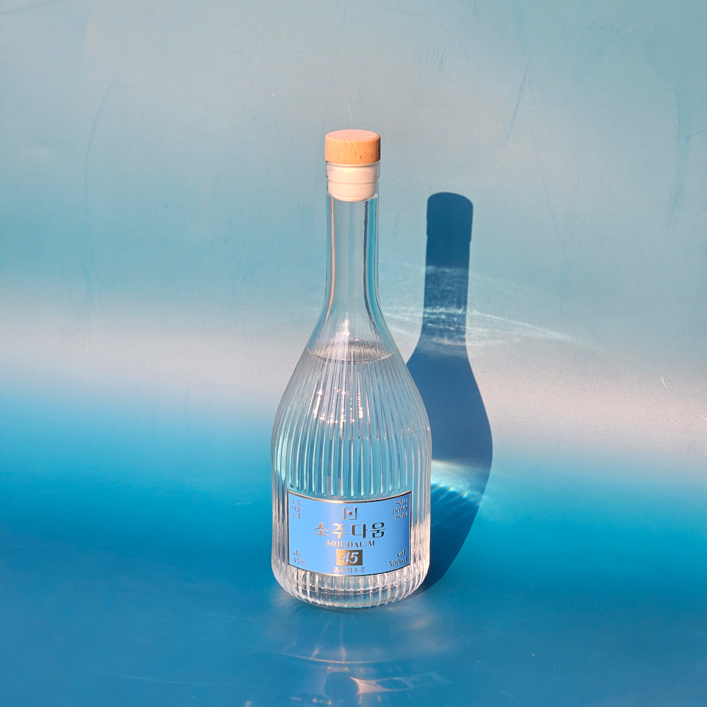 소주랩소디 출연 미음넷증류소 소주다움45 500ml 45% 프리미엄 하이볼용 증류식소주 1병 - 상세 이미지 2