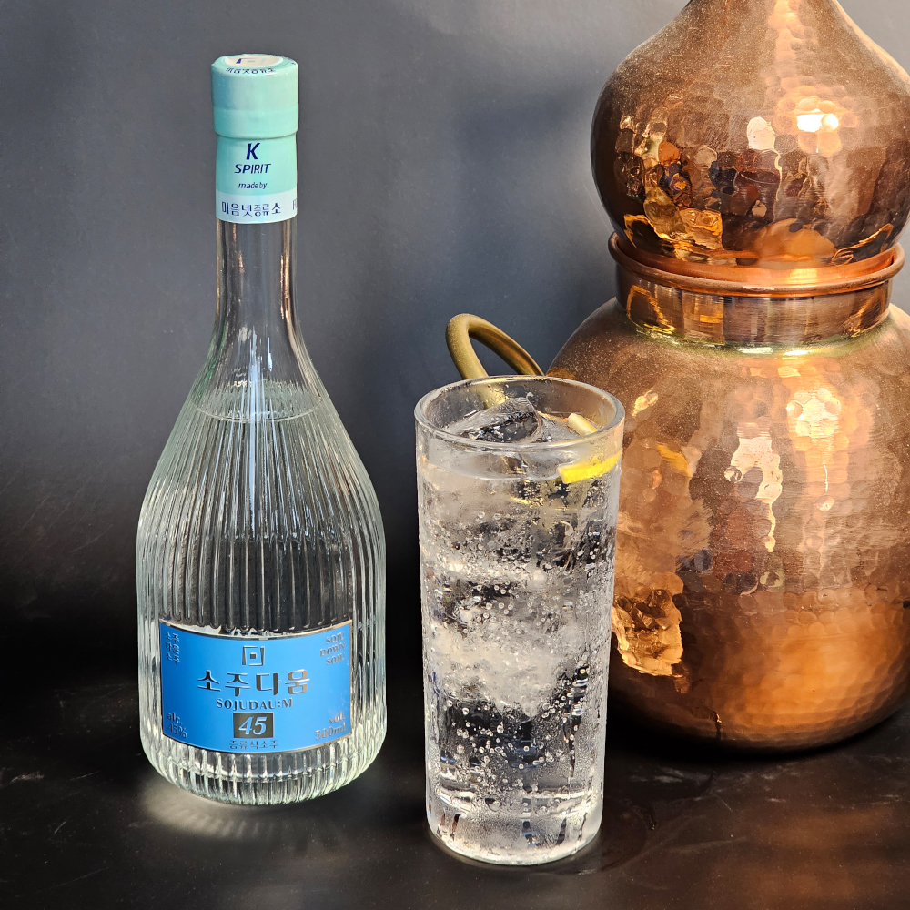 소주랩소디 출연 미음넷증류소 소주다움45 500ml 45% 프리미엄 하이볼용 증류식소주 1병