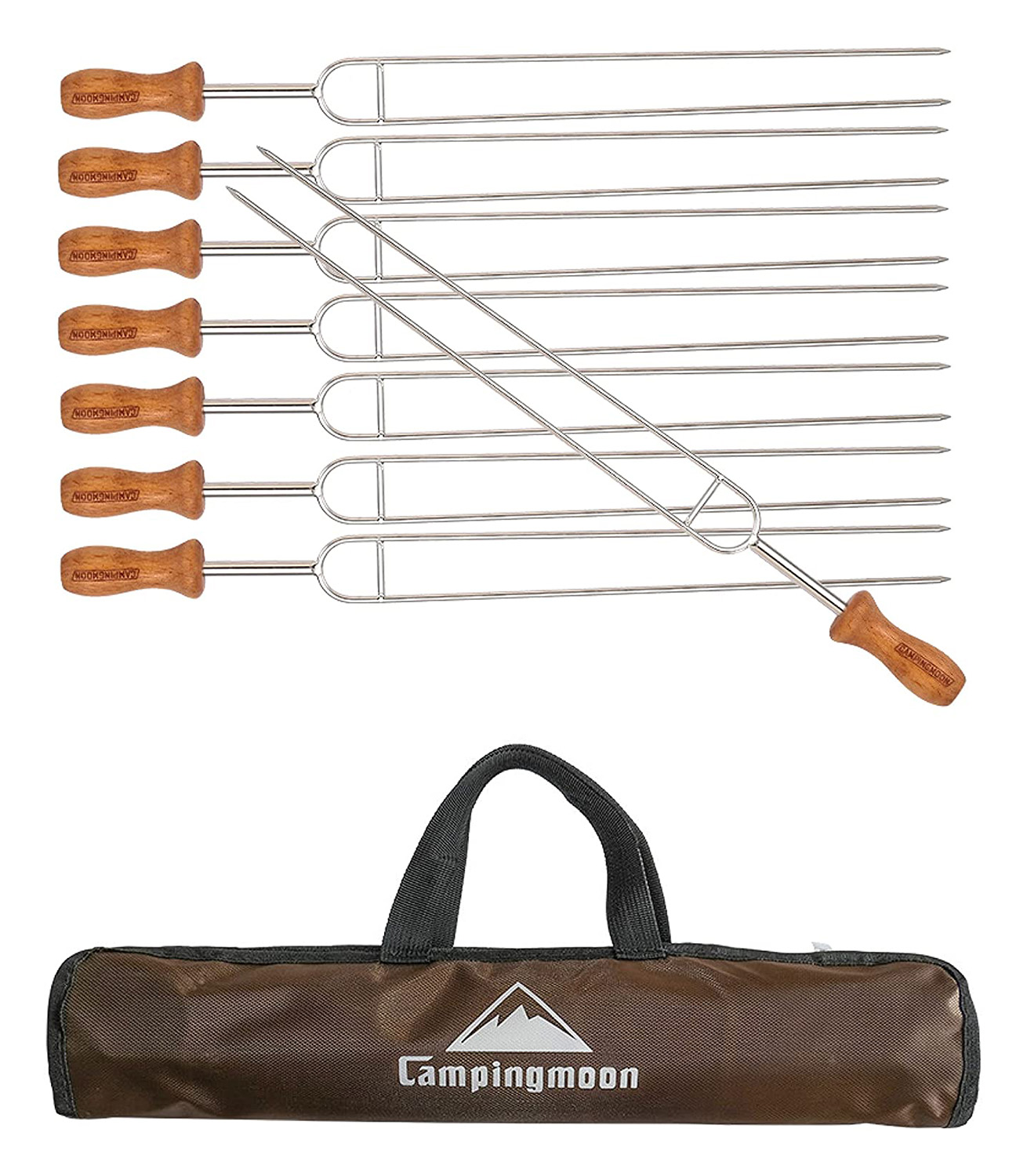 캠핑문 바베큐 트윈 꼬치 스큐어 세트 MK-8