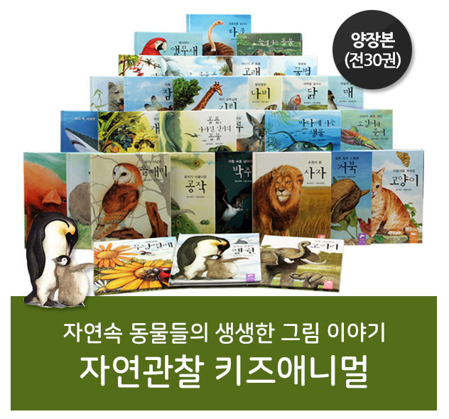 자연관찰책 / 키즈애니멀 / 그림 책 / 전30권 / 소단위 전집 제품 이미지