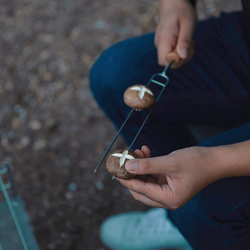 캠핑문 바베큐 트윈 꼬치 스큐어 세트 MK-8