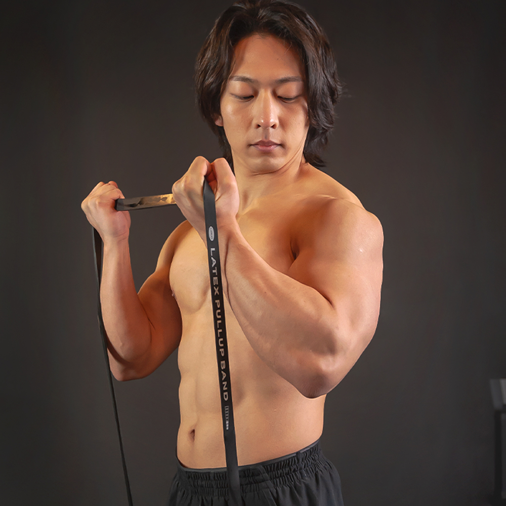 레토 풀업밴드 라텍스 고무 턱걸이 스트레칭 운동 헬스 튜빙밴드 3단계 LSW-P03 블랙 이미지 6
