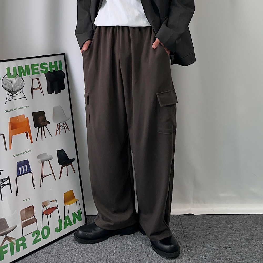 1+1 스웻팬츠 통넓은바지 남자벌룬팬츠 - 상세 이미지 5