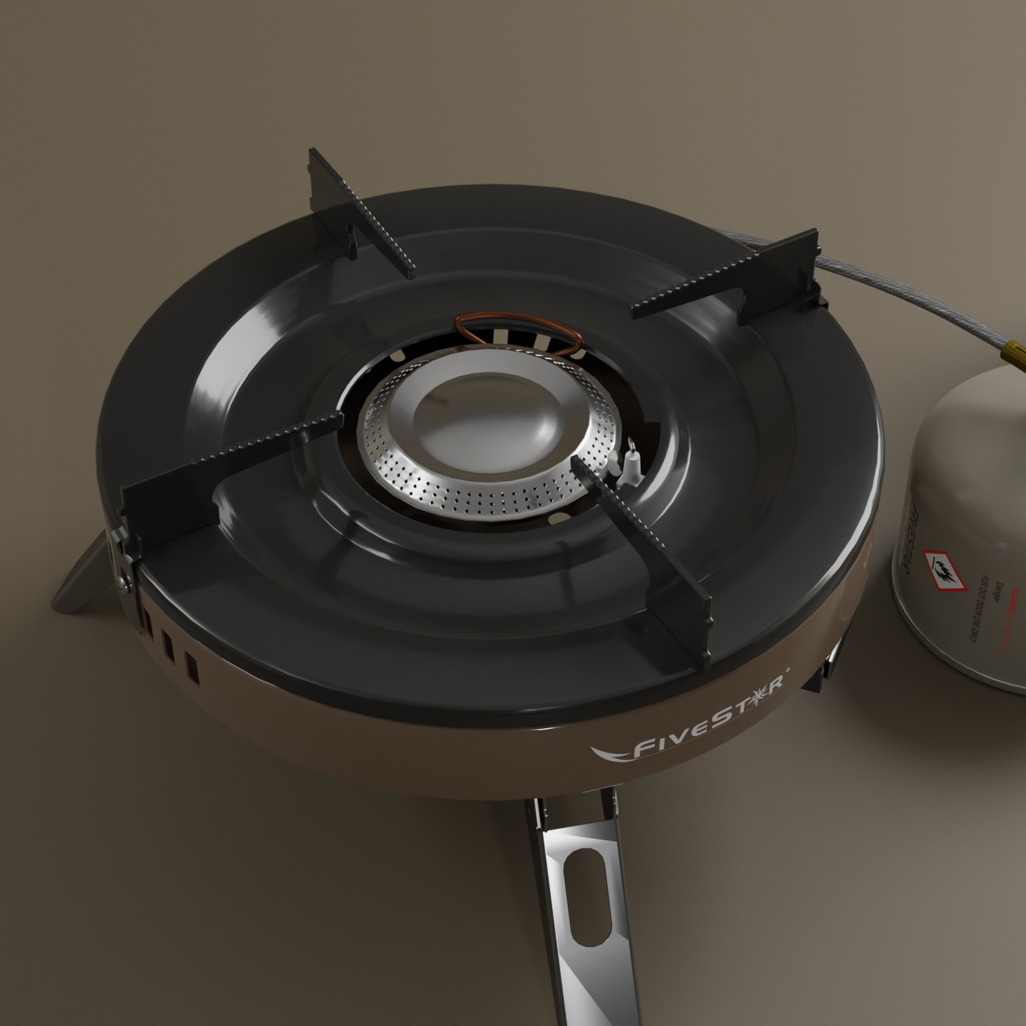 파이브스타 그리들 버너 슬림 E25 강염 액출 캠핑 해바라기 버너 샌드탄