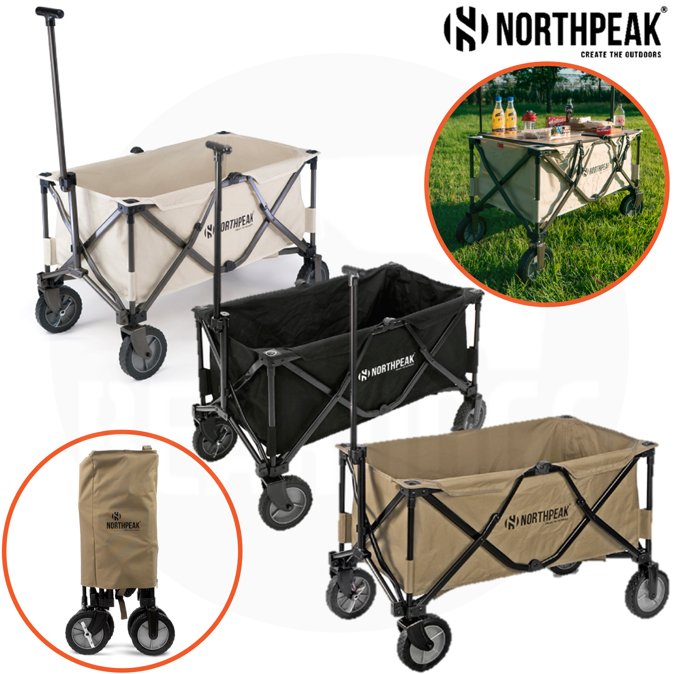 노스피크 웨건 스마트 카트 미니 캠핑 수레