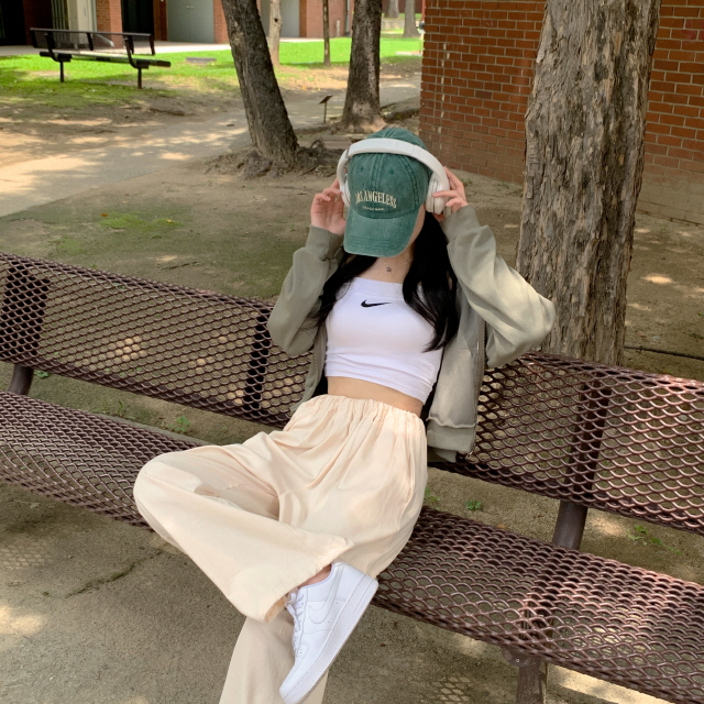 [숏,기본,롱 3기장!❤️] 웨더 코튼 와이드 간절기 바지 투웨이 스트링 카고 봄 롱 팬츠 상세 이미지 14