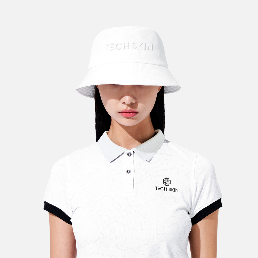 테크스킨 시그니처 로고 버킷햇 모자 벙거지모자 골프모자
