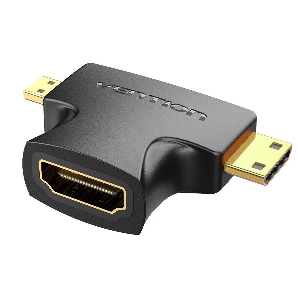 벤션 2in1 HDMI to Mini Micro HDMI 변환 젠더, AGFB0 - 상품 이미지