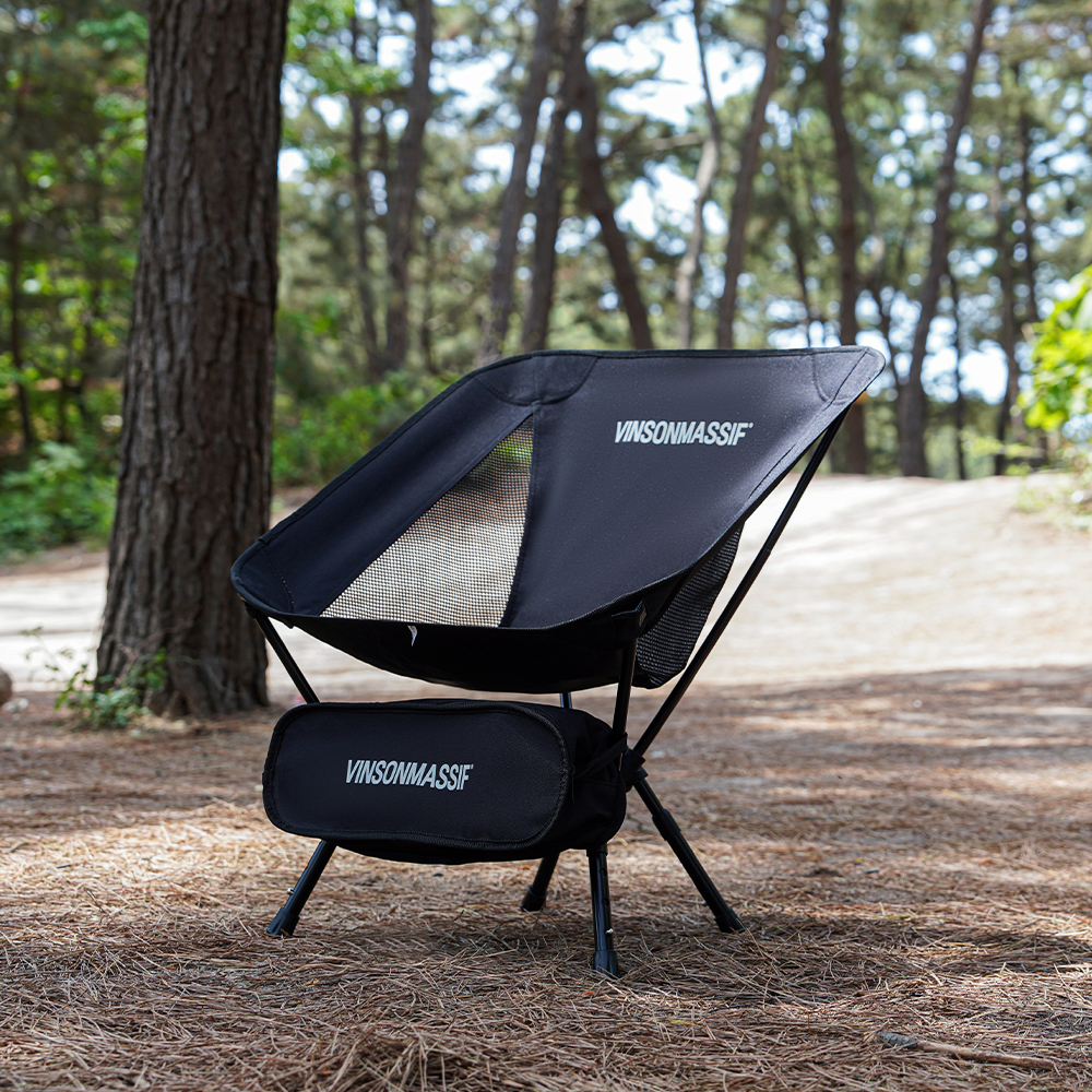 빈슨메시프 트리그 캠핑의자 휴대용 백패킹 경랑 체어 블랙