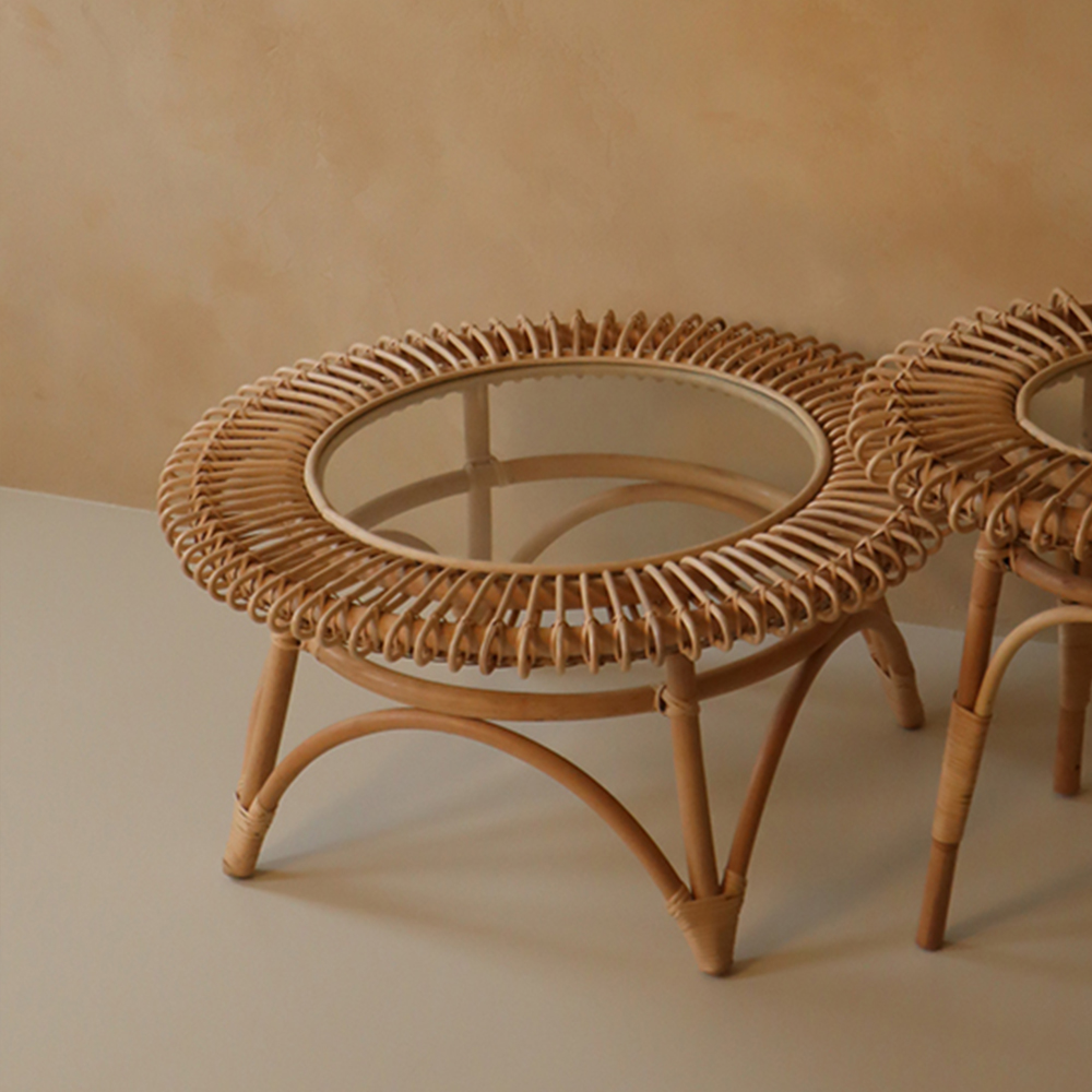 HAVANA 라탄 디자인 테이블 L