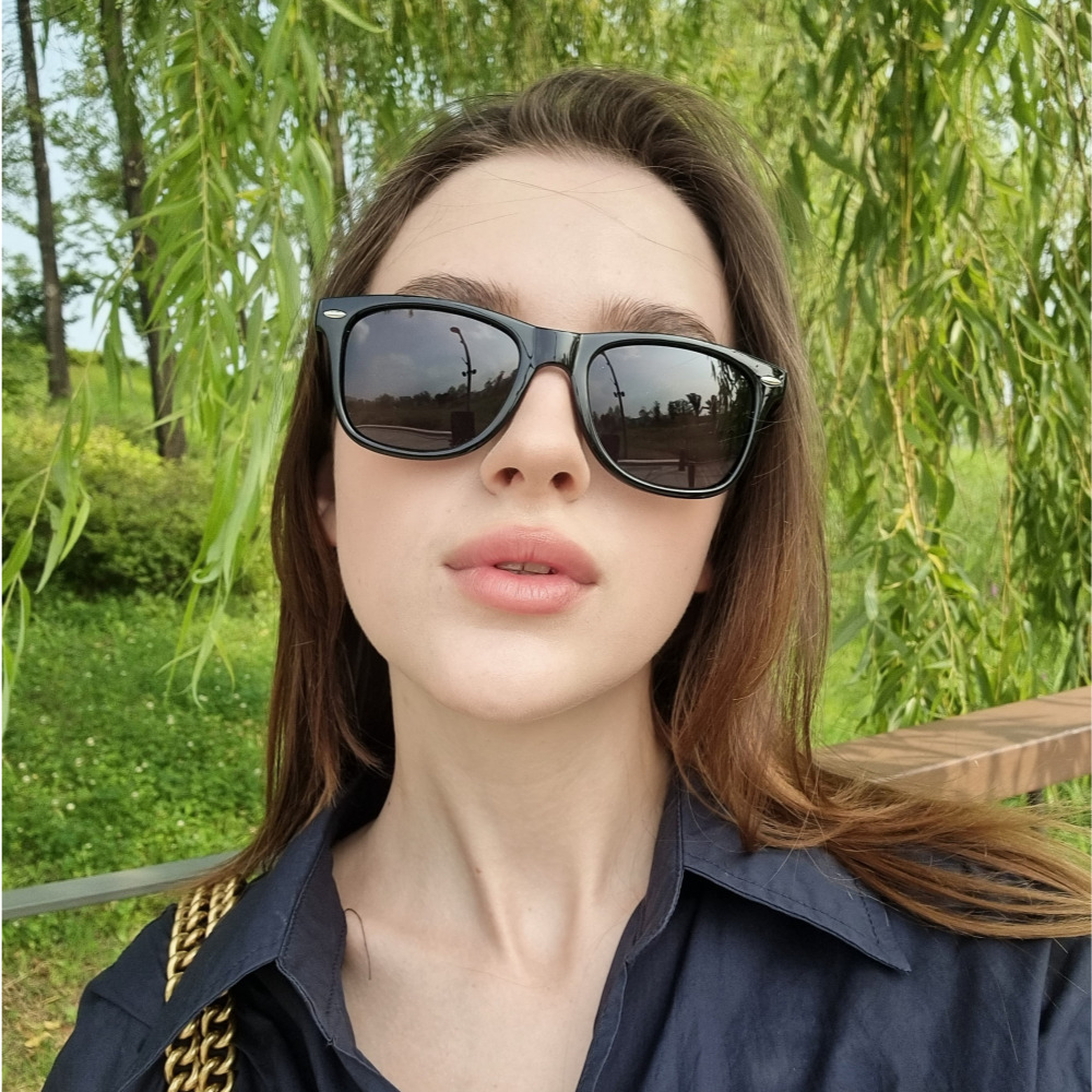 Brad 자외선차단 UV400 남자 여자 뿔테 선글라스 이미지 6