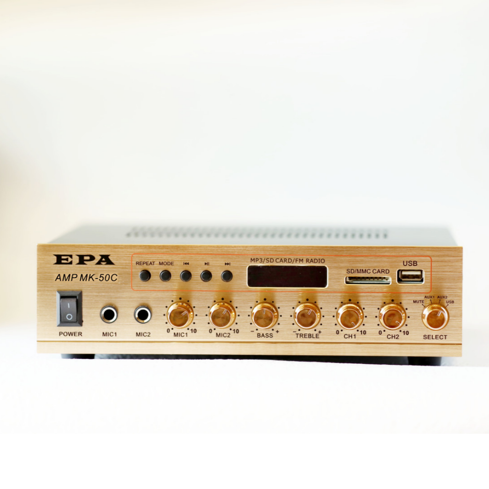 EPA MK-50C 방송용 PA 앰프 2채널 50W 하이로우 USB 블루투스 이미지 2