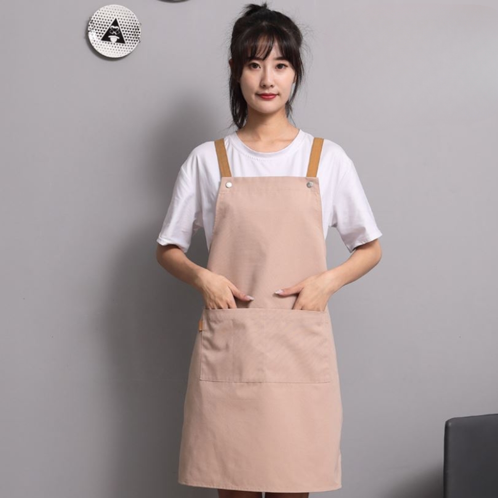 원피스앞치마 어린이집 보육교사 이쁜 면앞치마 여름 - 상세 이미지 4