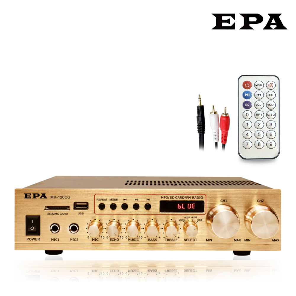 블루투스 디지털 앰프 2채널 200W EPA MK-120CG 블루투스 미니앰프 이미지 4