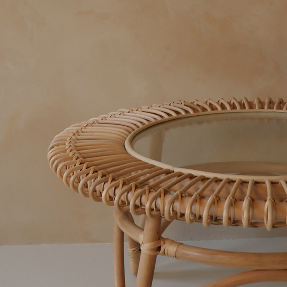 HAVANA 라탄 디자인 테이블 L