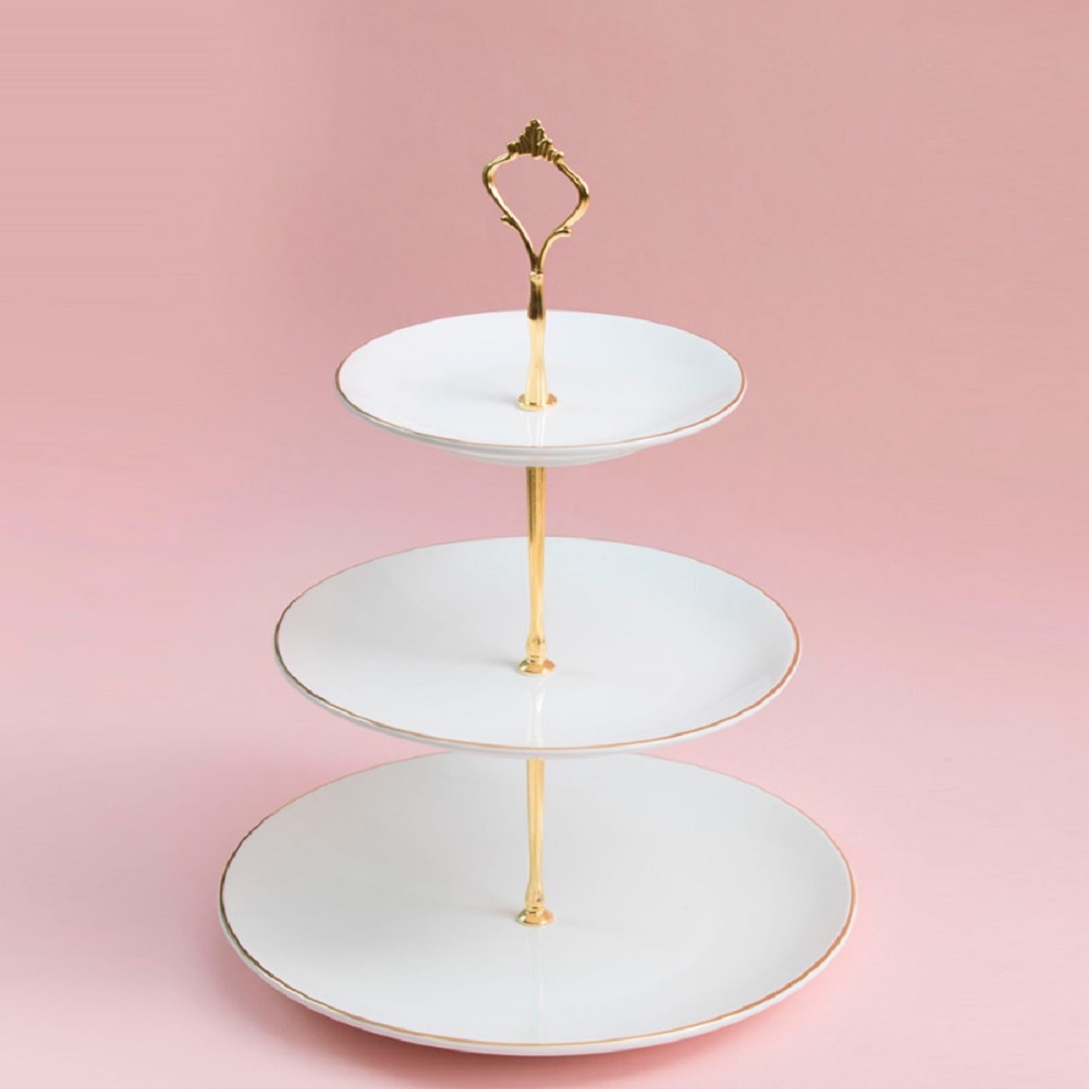 디저트접시 플레이팅접시 케이크스탠드 3단트레이 애프터눈티세트 - 상세 이미지 4