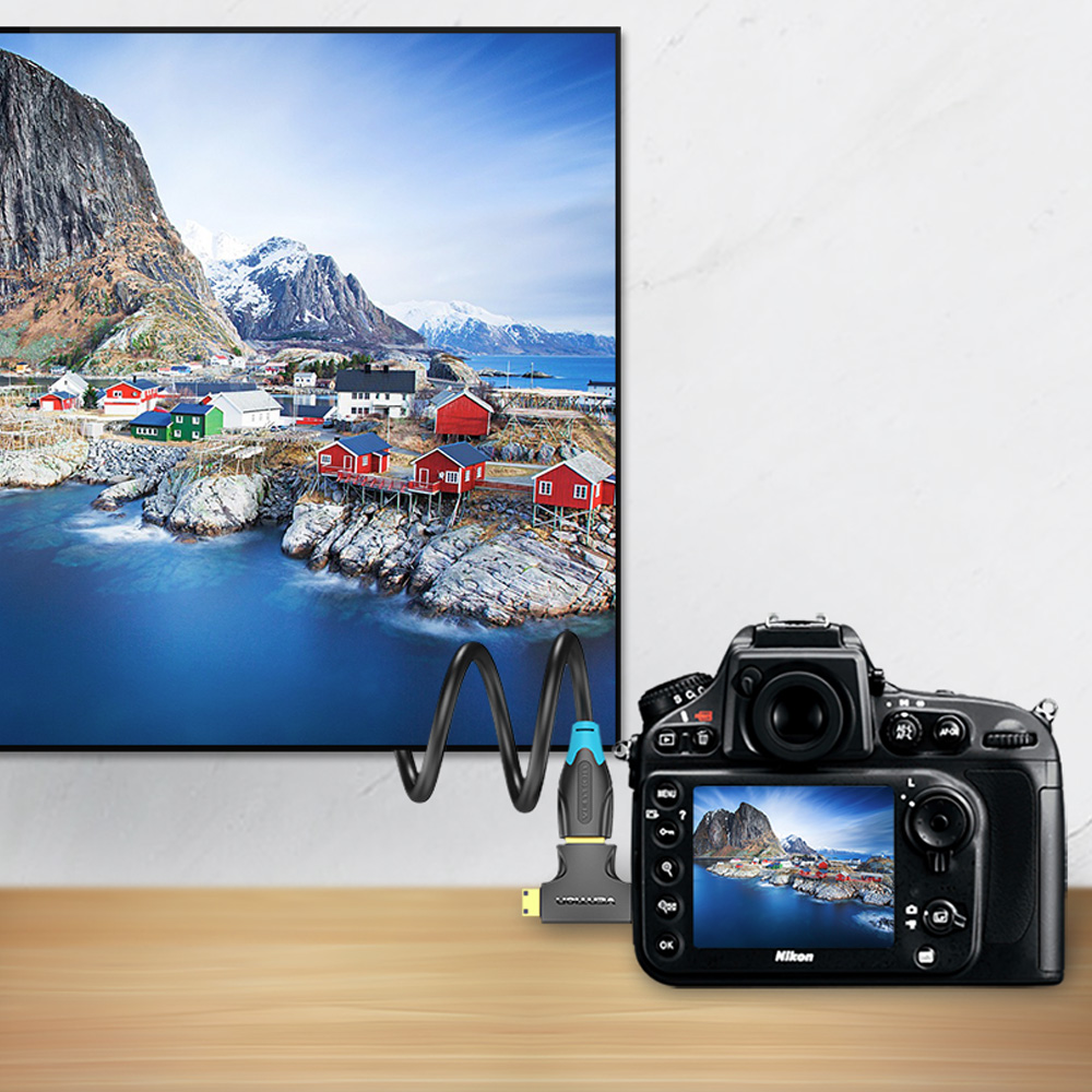 벤션 2in1 HDMI to Mini Micro HDMI 변환 젠더, AGFB0 - 상세 이미지 3
