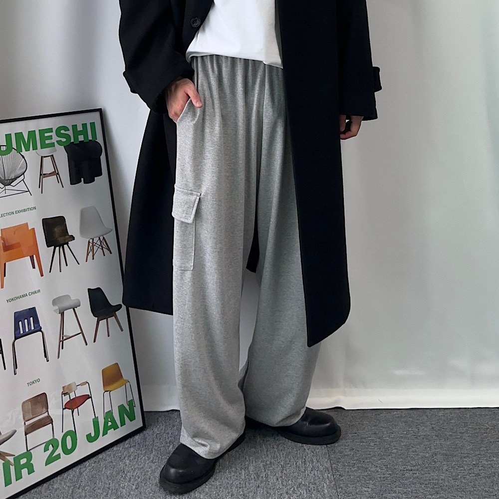 1+1 스웻팬츠 통넓은바지 남자벌룬팬츠 - 상세 이미지 2