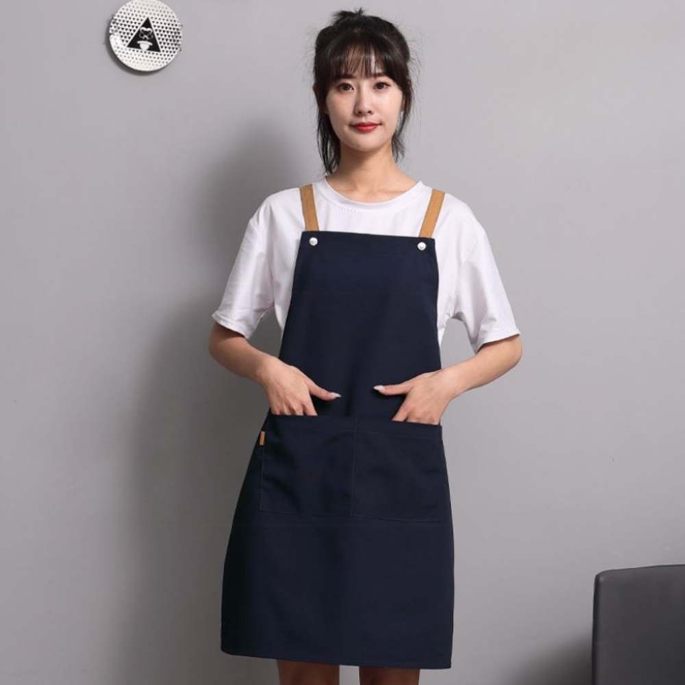 원피스앞치마 어린이집 보육교사 이쁜 면앞치마 여름 - 상세 이미지 5