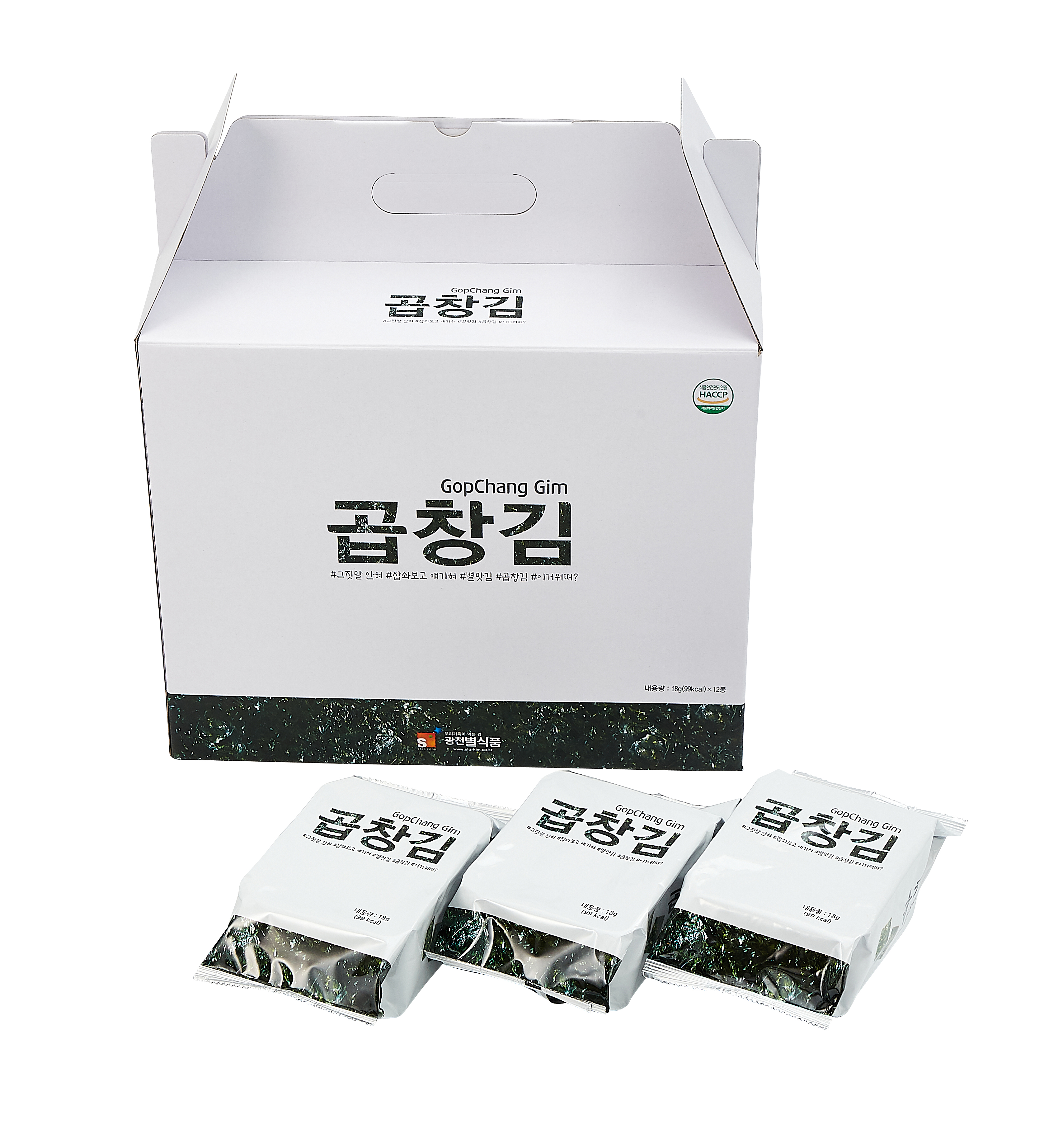 광천 별식품 곱창김 명품김 조미김 18g x 12봉