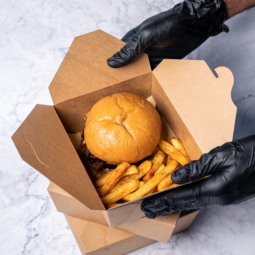 [네이버 단독]브릭글로 스탠다드 니트릴장갑 고무 위생장갑 요리 알러지프리 블랙 100매10개