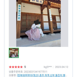 은가비한복 한복대여 루아갈래핑크 결혼식 여자 하객 혼주 가족 착용 후기 | 사이즈/핏 총정리 - 상품 이미지 4