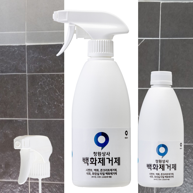 청원상사 선물 백화제거제 500ml 1개 시멘트제거제 석회 자동차 제거 타일 벽돌