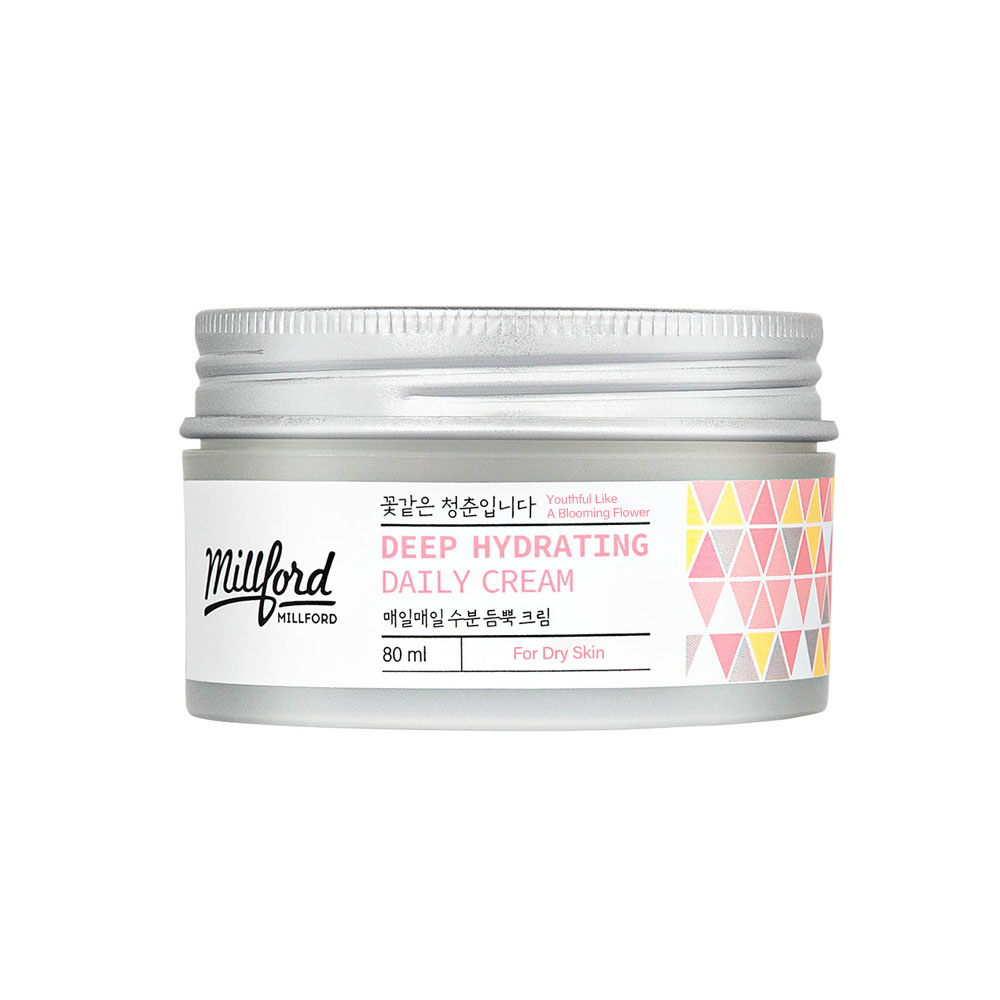 밀포드 매일매일 수분듬뿍 극건성용 고보습 탄력 크림 80ml - 메인 이미지