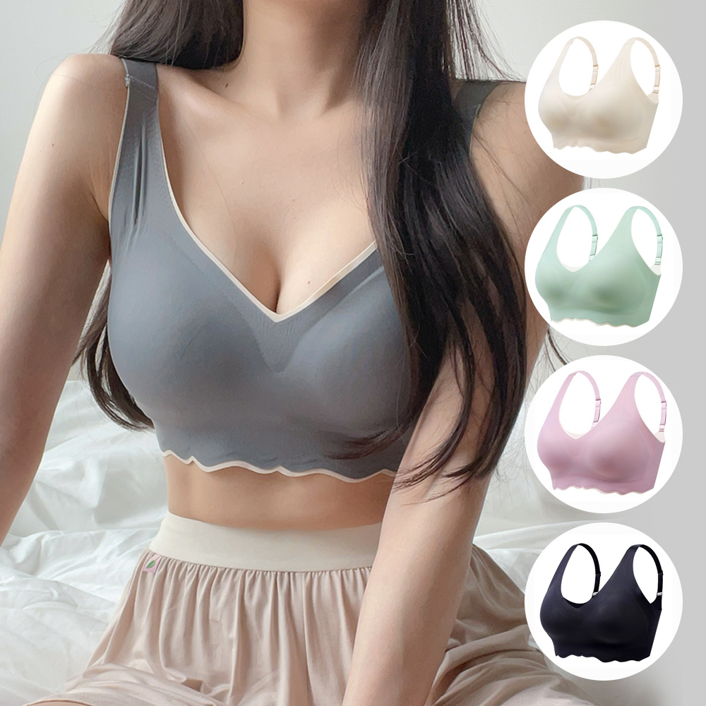 핑크앤다이아 베이직 맥스브라 노와이어 심리스 미니마이저 C·D컵 빅사이즈 M~6XL 제품 이미지