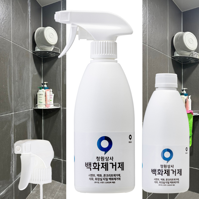 청원상사 선물 백화제거제 500ml 1개 시멘트제거제 석회 자동차 제거 타일 벽돌