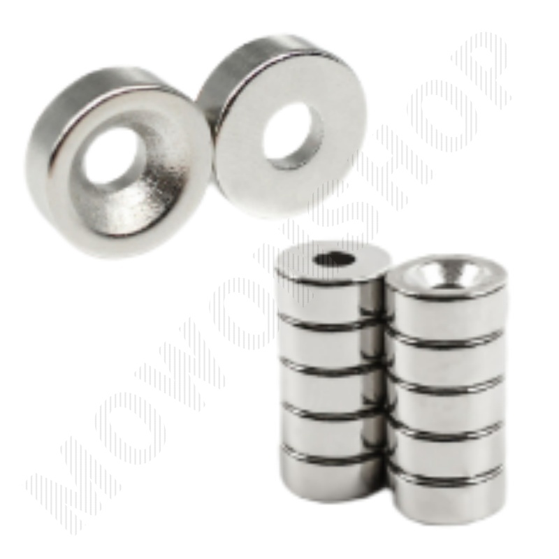 네오듐자석 네오디늄 희토류 네오디움 원형 타공 자석 ND 12x3mm - 메인 이미지