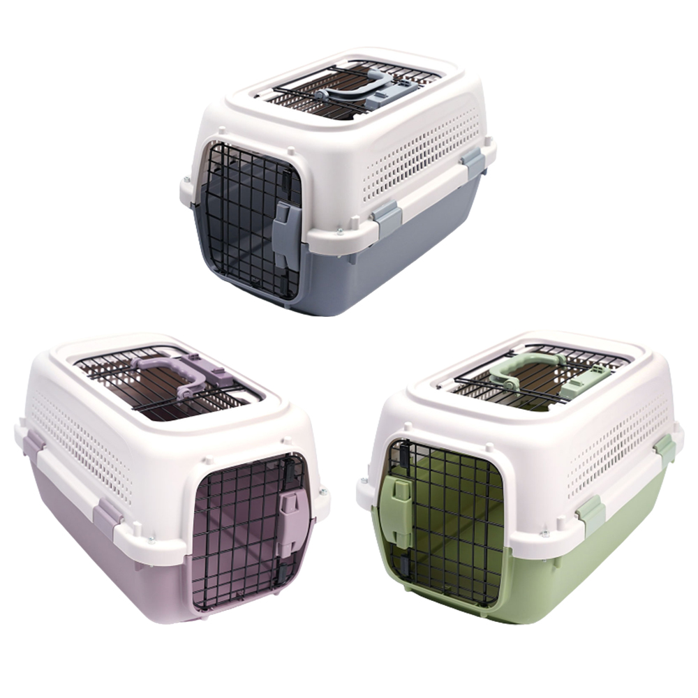 강아지 케이지 고양이 소형견 중형견 켄넬 이동장 캐리어 반려견 애완동물 애견 더블 도어