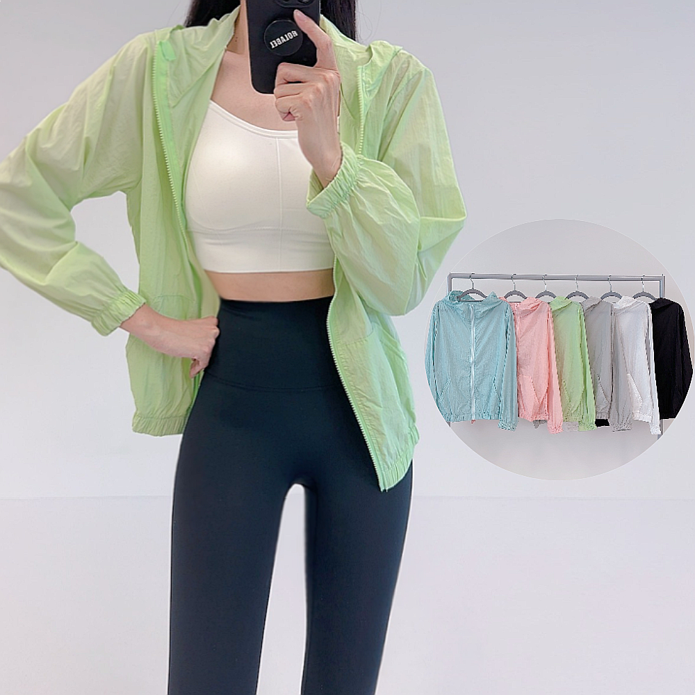 로라벨 언앤 여성바람막이점퍼 레인 빅사이즈 바스락 여름 초경량 루즈핏 아우터 점퍼