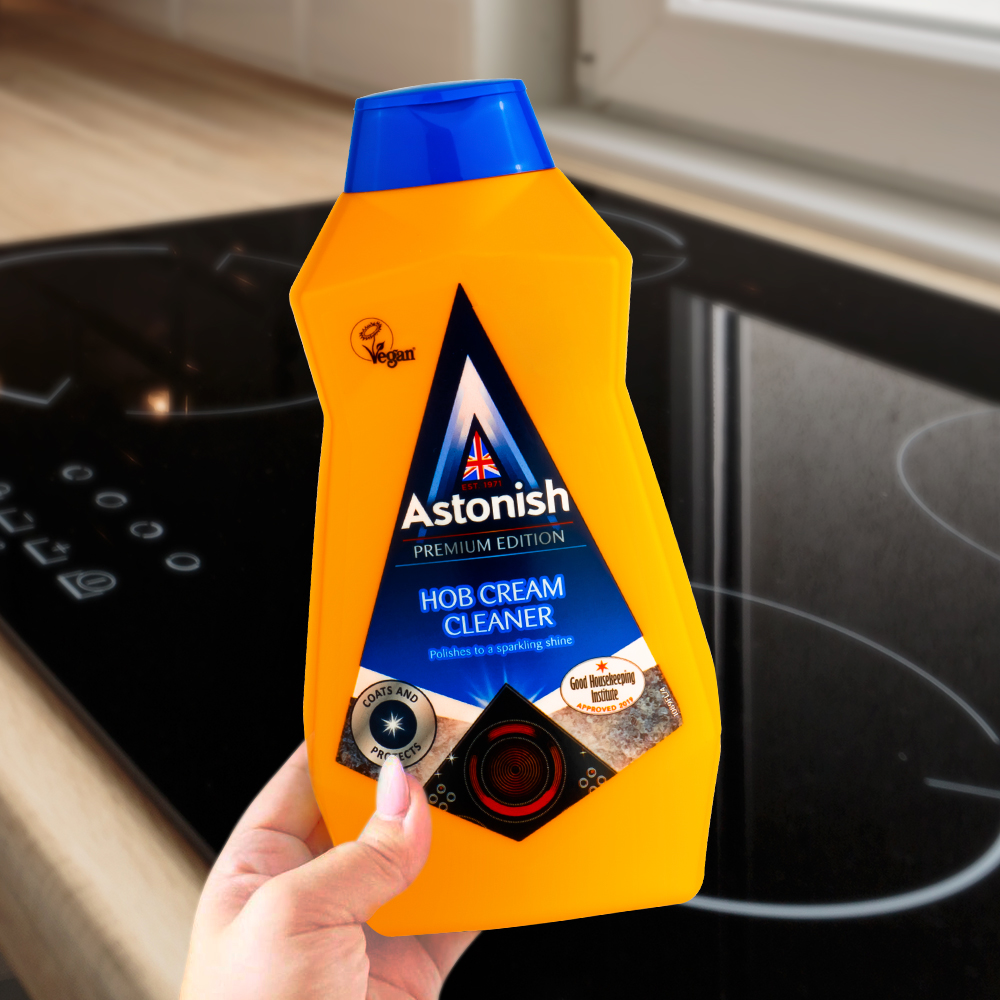 [본사] 아스토니쉬 인덕션클리너 500ml (스크래퍼 포함) 하이라이트 가스렌지 전자레인지 주방청소