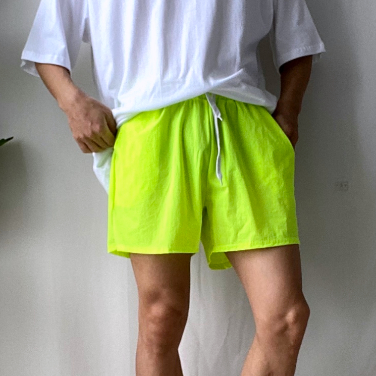 나일론반바지 냉장고반바지 형광색반바지 - 상품 이미지