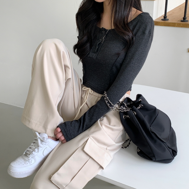 볼디즈 바스락 카고 포켓 핀치 와이드+조거 2way나일론 트레이닝 팬츠 봄 바지 상세 이미지 105