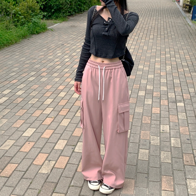 볼디즈 바스락 카고 포켓 핀치 와이드+조거 2way나일론 트레이닝 팬츠 봄 바지 상세 이미지 125