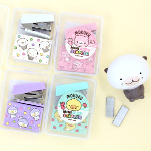 모쿠쿠 스테이플러 리필 케이스 세트 스템플러 학용품 캐릭터 문구 실사용 후기 | 효과 있을까? - 상품 이미지 1