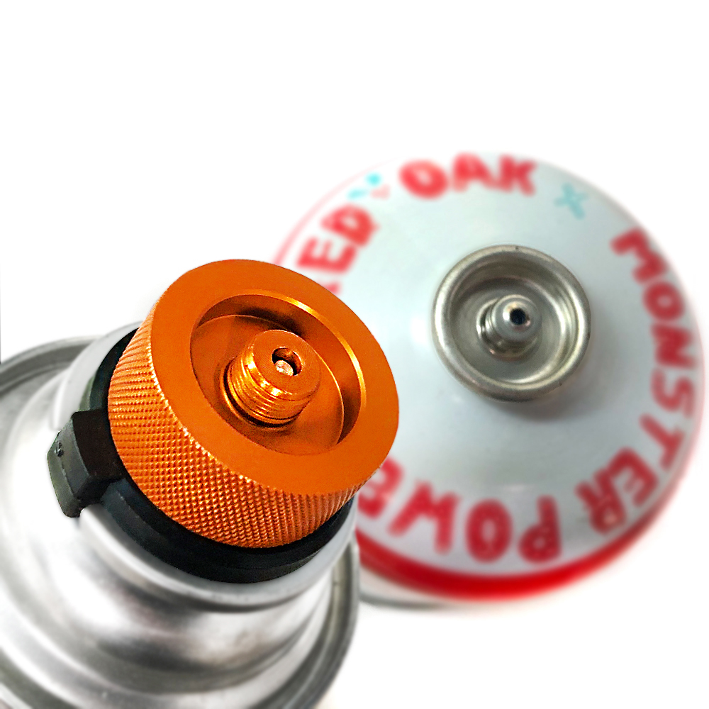 모아이캠핑 부탄가스 이소가스 스테이션 변환젠더 어댑터 골드