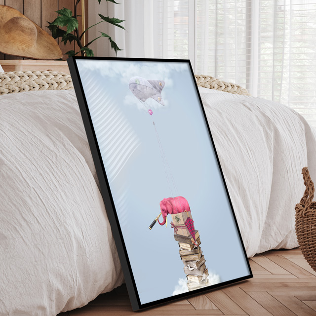 아트픽 풍선 코끼리 그림 캔버스 대형 애정운 침실 현관 풍수인테리어 액자 집들이선물 이미지 6