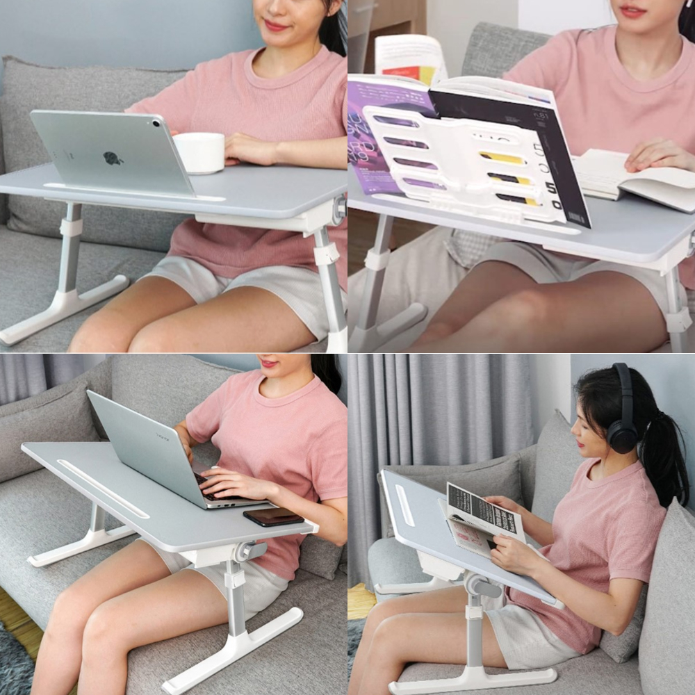 접이식테이블 폴딩 탁자 간이 침대식탁 베드트레이 원룸 휴대용 다용도테이블