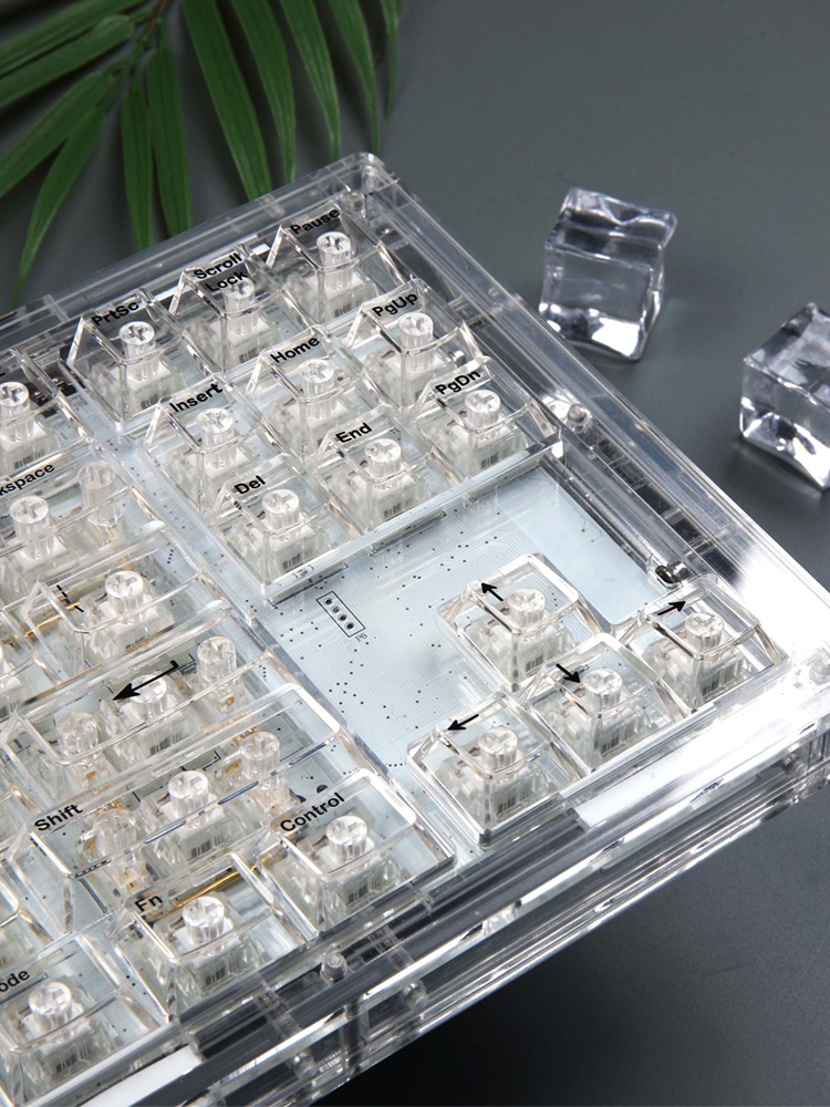 가츠 닌자87 하이든 아이패드 유 무선 블루투스 풀윤활 커스텀 강백축 조약돌 투명 키보드