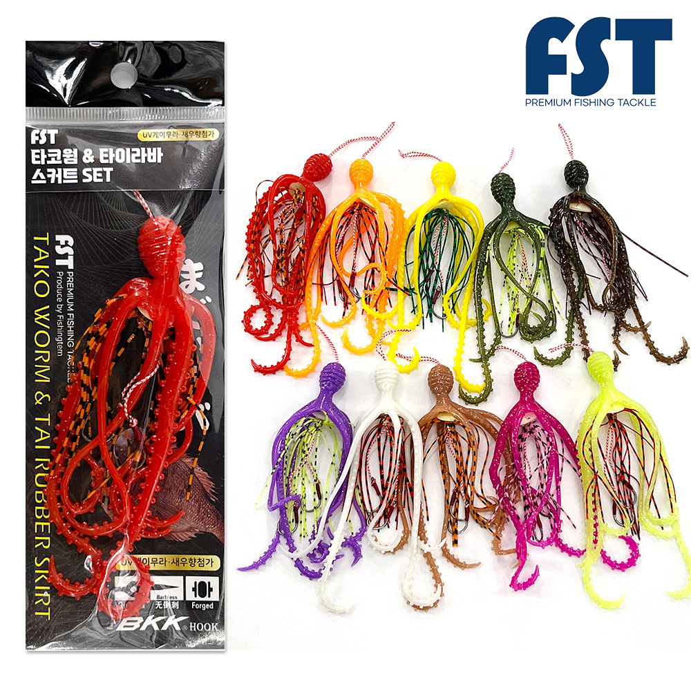 UV 타코웜 참돔 타이라바 스커트 낚시 채비 제품 이미지