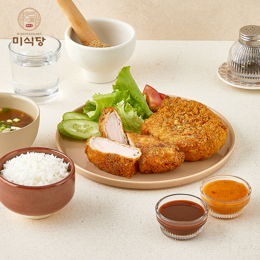 미식당 등심 돈카츠 (소스 2종 포함) 돈까스 등심돈까스 - 상품 이미지