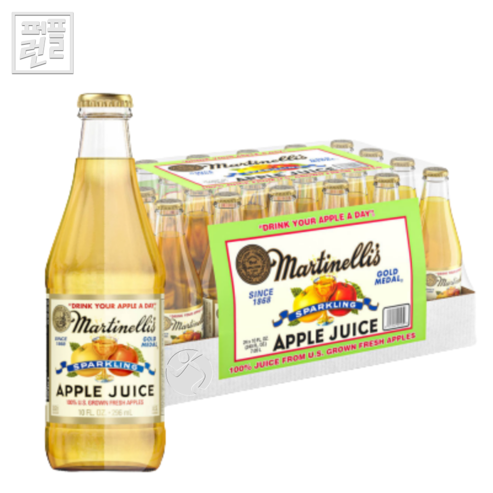 마르티넬리 골드메달 애플쥬스 296ml x 24병(둥근병)유리병 이미지 8