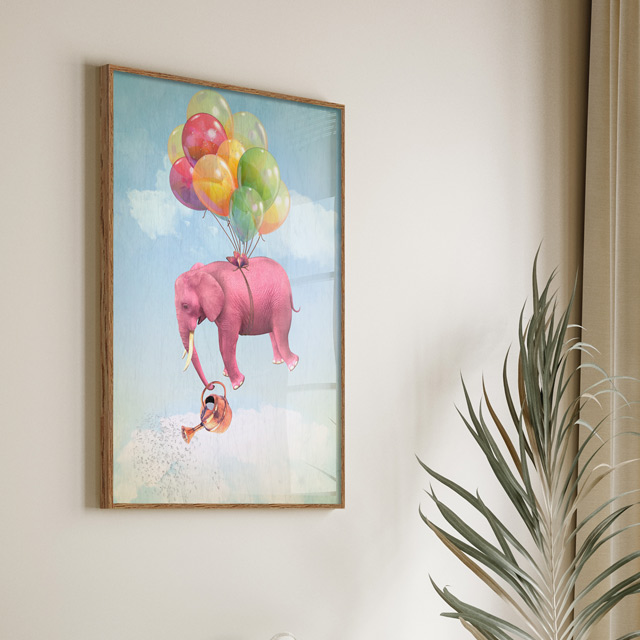 아트픽 풍선 코끼리 그림 캔버스 대형 애정운 침실 현관 풍수인테리어 액자 집들이선물 이미지 7